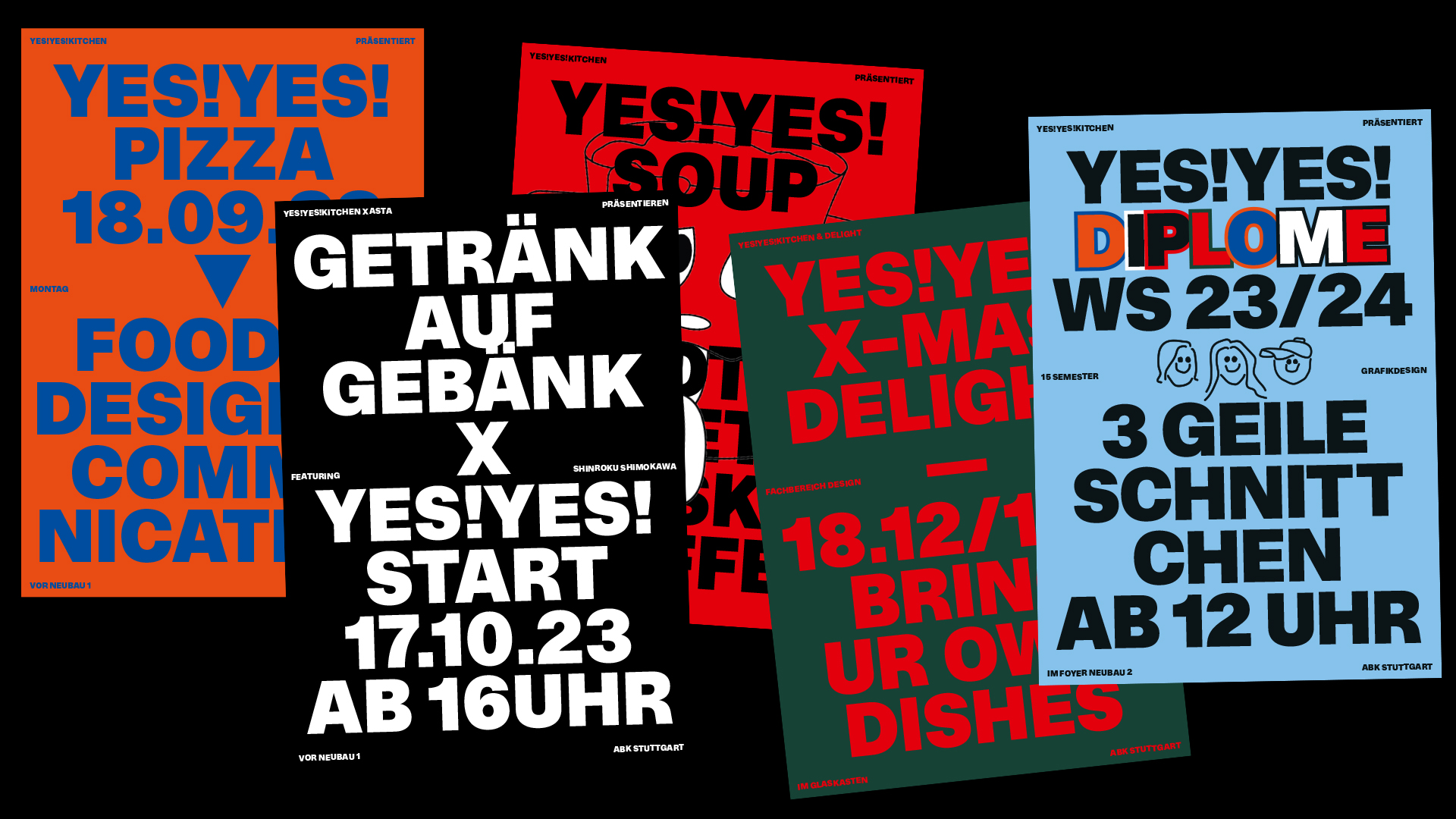 Poster series for YES!YES!KITCHEN